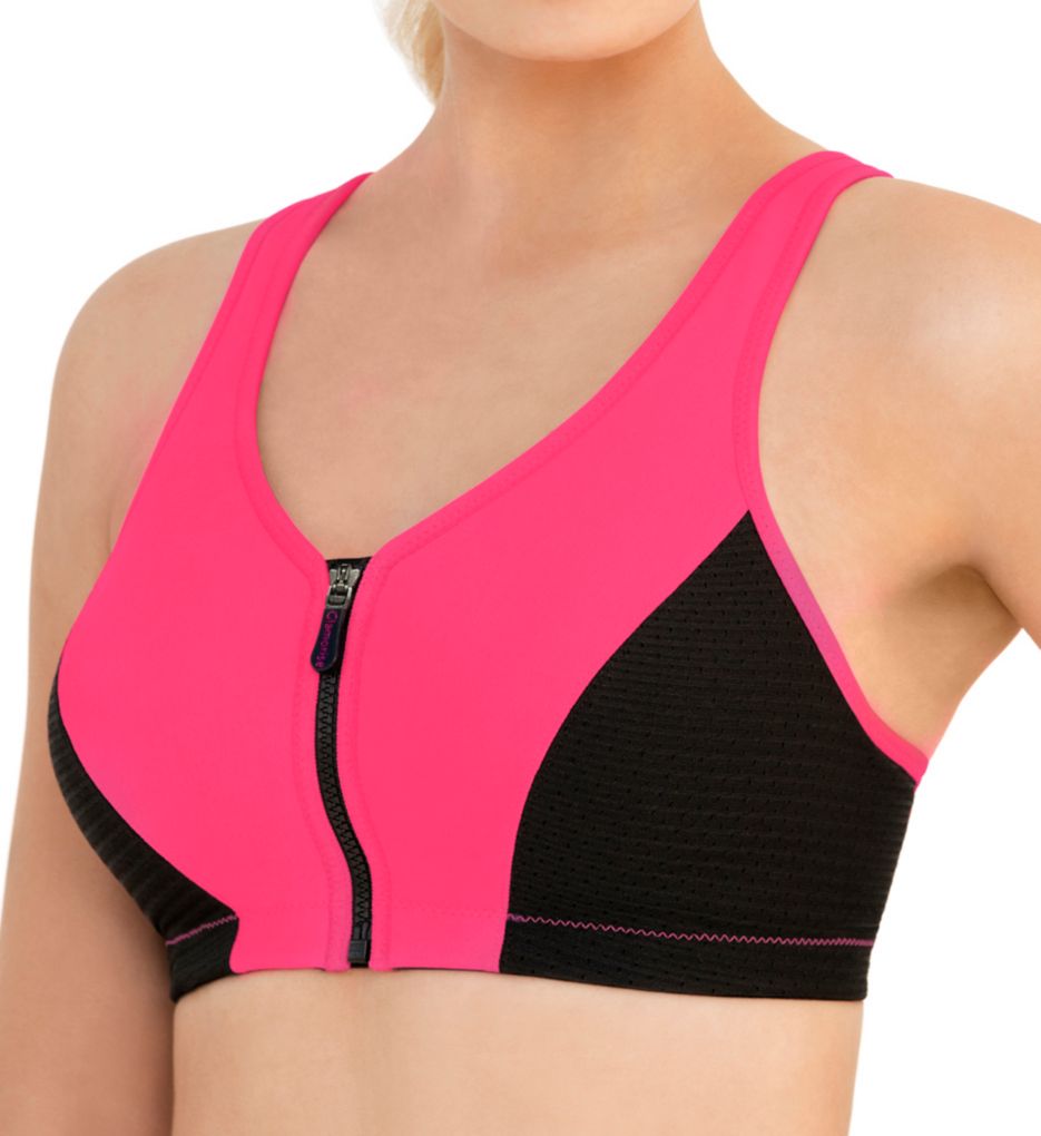 Glamorise 1266 Front Zipper MagicLift High Impact Sports Bra eBay