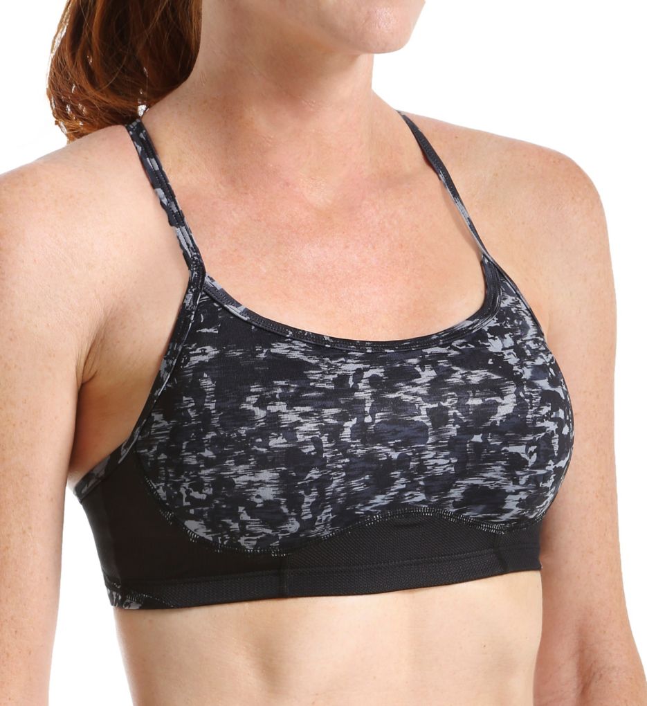 New Balance WBT6106 The Tenderly Obsessive Sports Bra (Black/Grey/Black)