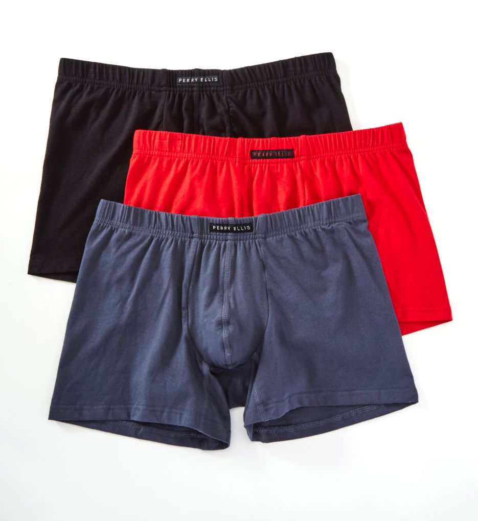 Perry Ellis 960556R Cotton Stretch Boxer Briefs 3 Pack eBay