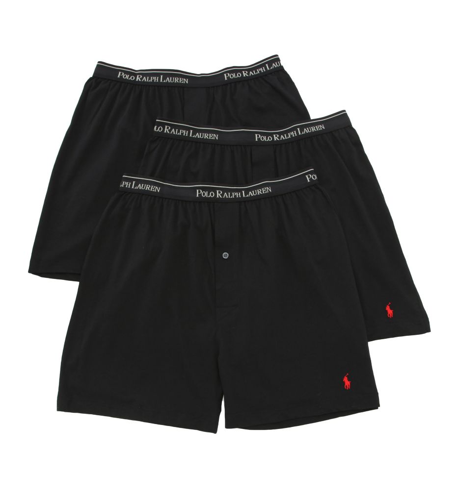 Polo Ralph Lauren Lckb Classic Fit 100 Cotton Knit Boxers 3 Pack Ebay 