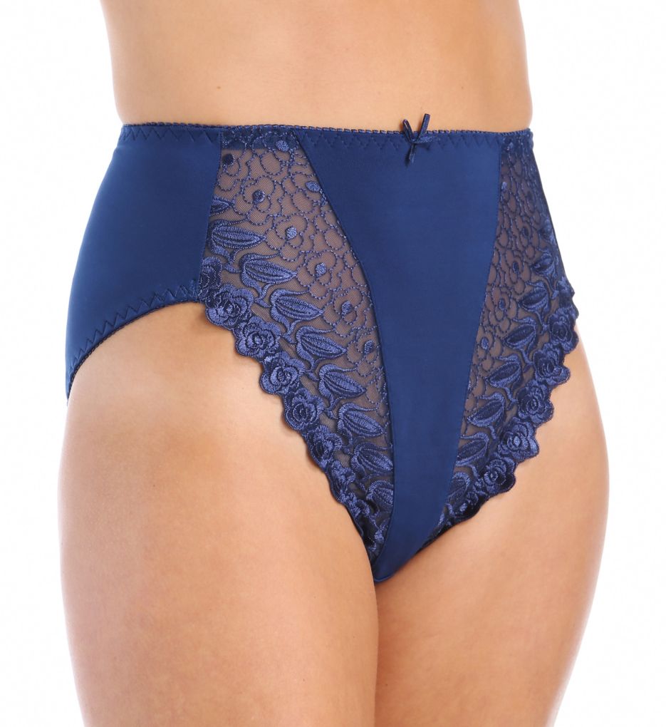 Valmont 2320 Embroidered Lace and Satin HiCut Brief Panties