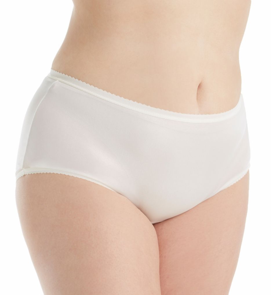 Shadowline Plus Size Nylon Modern Brief Panty 17642P