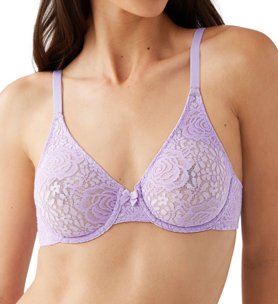 Wacoal Halo Lace Molded Underwire Bra with J-Hook 851205