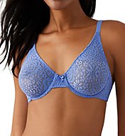 Wacoal Halo Lace Molded Underwire Bra with J-Hook 851205